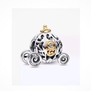 100% PANDORA 792553C01 Disney 100th Anniversary Cinderella's Carriage *RETIRED